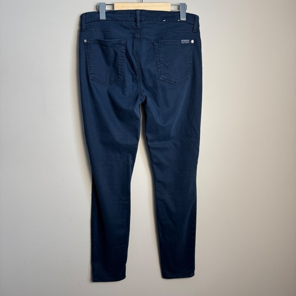 7 For All Mankind Women's Jegging Pants Dark Navy Preppy Stretchy Size 30 - Picture 5 of 13
